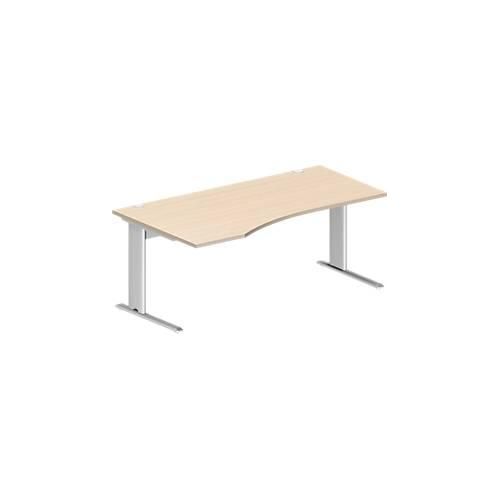 4250510936580 - Pure Schreibtisch PLANOVA BASIC Freiform Ansatz links C-Fuß B 1800 x T 1000 800 x H 717 mm Ahorn weiß + Kabelkanal 4250510936580 - Pure Schreibtisch PLANOVA BASIC Freiform Ansatz links C-Fuß B 1800 x T 1000 800 x H 717 mm Ahorn weiß + Kabelkanal