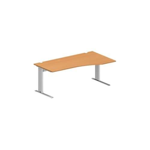4250510837610 - Pure Schreibtisch PLANOVA BASIC Freiform Ansatz rechts C-Fuß B 1800 x T 1000 800 x H 717 mm Buche weißalu + Kabelkanal 4250510837610 - Pure Schreibtisch PLANOVA BASIC Freiform Ansatz rechts C-Fuß B 1800 x T 1000 800 x H 717 mm Buche weißalu + Kabelkanal