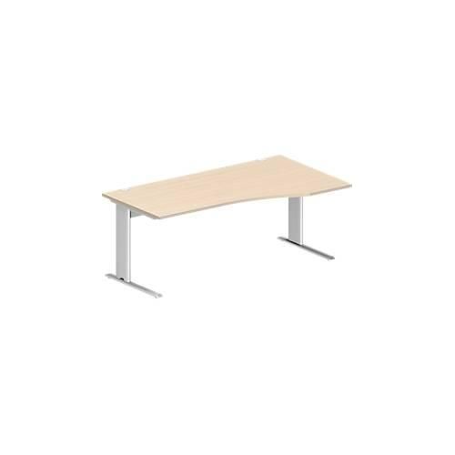 4250510837641 - Pure Schreibtisch PLANOVA BASIC Freiform Ansatz rechts C-Fuß B 1800 x T 1000 800 x H 717 mm Ahorn weiß + Kabelkanal 4250510837641 - Pure Schreibtisch PLANOVA BASIC Freiform Ansatz rechts C-Fuß B 1800 x T 1000 800 x H 717 mm Ahorn weiß + Kabelkanal