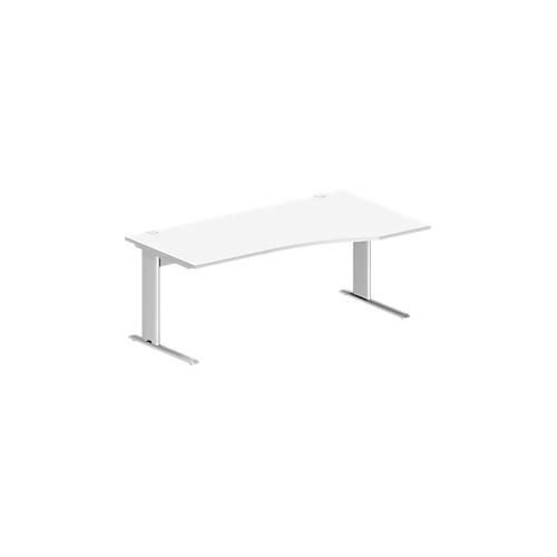 4250510837689 - Pure Schreibtisch PLANOVA BASIC Freiform Ansatz rechts C-Fuß B 1800 x T 1000 800 x H 717 mm weiß + Kabelkanal 4250510837689 - Pure Schreibtisch PLANOVA BASIC Freiform Ansatz rechts C-Fuß B 1800 x T 1000 800 x H 717 mm weiß + Kabelkanal