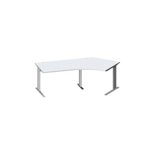 4250510838235 - Pure Winkelschreibtisch PLANOVA BASIC 135° Winkel rechts C-Fuß B 2165 x T 800 800 x H 717 mm lichtgrau weißalu + Kabelkanal 4250510838235 - Pure Winkelschreibtisch PLANOVA BASIC 135° Winkel rechts C-Fuß B 2165 x T 800 800 x H 717 mm lichtgrau weißalu + Kabelkanal