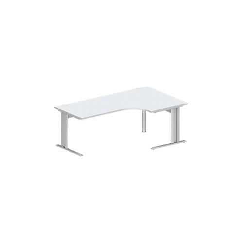 4250510837955 - Pure Winkelschreibtisch PLANOVA BASIC 90° Winkel rechts C-Fuß B 2000 x T 1200 800 x H 717 mm lichtgrau weißalu + Kabelkanal 4250510837955 - Pure Winkelschreibtisch PLANOVA BASIC 90° Winkel rechts C-Fuß B 2000 x T 1200 800 x H 717 mm lichtgrau weißalu + Kabelkanal