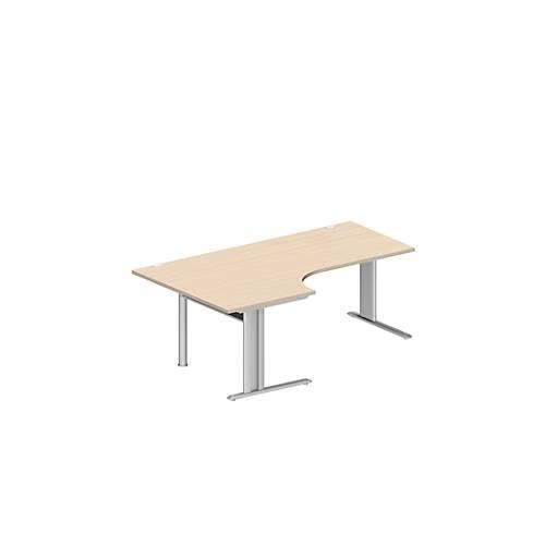 4250510837894 - Pure Winkelschreibtisch PLANOVA BASIC 90° Winkel links C-Fuß B 2000 x T 1200 800 x H 717 mm Ahorn weißalu + Kabelkanal 4250510837894 - Pure Winkelschreibtisch PLANOVA BASIC 90° Winkel links C-Fuß B 2000 x T 1200 800 x H 717 mm Ahorn weißalu + Kabelkanal
