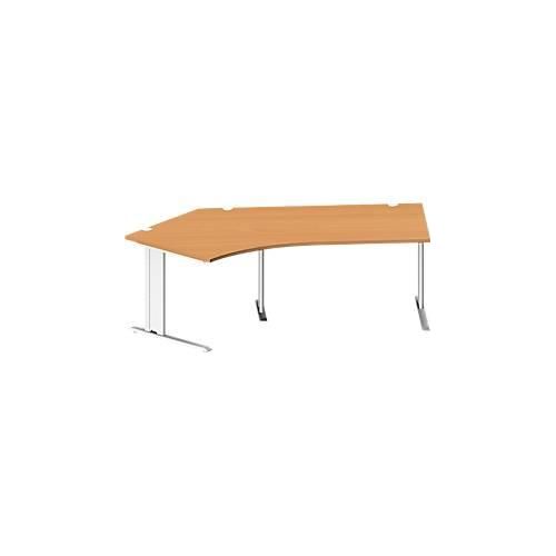 4250510838167 - Pure Winkelschreibtisch PLANOVA BASIC 135° Winkel links C-Fuß B 2165 x T 800 800 x H 717 mm Buche weiß + Kabelkanal 4250510838167 - Pure Winkelschreibtisch PLANOVA BASIC 135° Winkel links C-Fuß B 2165 x T 800 800 x H 717 mm Buche weiß + Kabelkanal