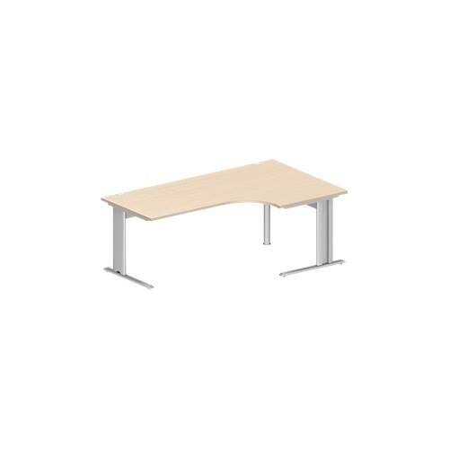 4250510936665 - Pure Winkelschreibtisch PLANOVA BASIC 90° Winkel rechts C-Fuß B 2000 x T 1200 800 x H 717 mm Ahorn weißalu + Kabelkanal 4250510936665 - Pure Winkelschreibtisch PLANOVA BASIC 90° Winkel rechts C-Fuß B 2000 x T 1200 800 x H 717 mm Ahorn weißalu + Kabelkanal