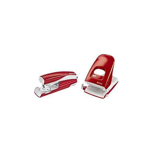 4250510870341 - LEITZ® Bürolocher 5138 + Heftgerät 5522 SET rot