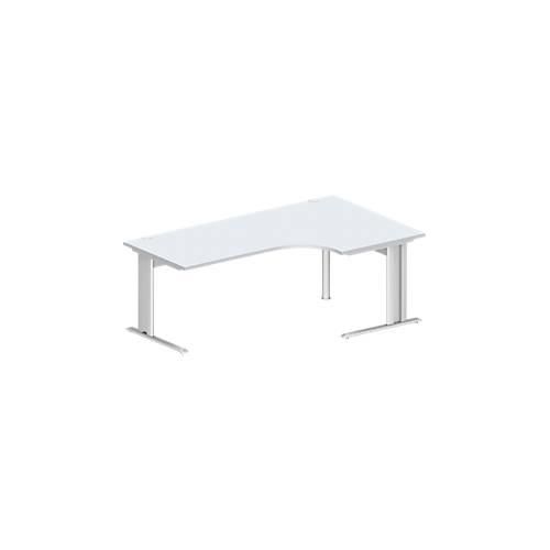 4250510837962 - Pure Winkelschreibtisch PLANOVA BASIC 90° Winkel rechts C-Fuß B 2000 x T 1200 800 x H 717 mm lichtgrau weiß + Kabelkanal 4250510837962 - Pure Winkelschreibtisch PLANOVA BASIC 90° Winkel rechts C-Fuß B 2000 x T 1200 800 x H 717 mm lichtgrau weiß + Kabelkanal