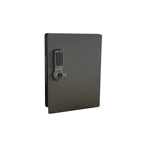 8712907007304 - Schlüsselschrank mit Elektronikschloss 91 Haken silber hammerschlag
