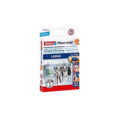4042448103932 - - Powerstrips Large - Doppelseitige Klebestreifen zur Montage von Gegenständen auf glatten Oberflächen - Bis zu 2 kg Halteleistung - 10er Pack 4042448103932 - - Powerstrips Large - Doppelseitige Klebestreifen zur Montage von Gegenständen auf glatten Oberflächen - Bis zu 2 kg Halteleistung - 10er Pack