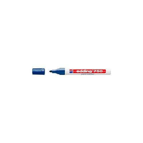 4004764018529 - edding 750 Permanent Lackmarker Blau Mittel Rundspitze 2 - 4 mm Wasserbeständig 4004764018529 - edding 750 Permanent Lackmarker Blau Mittel Rundspitze 2 - 4 mm Wasserbeständig