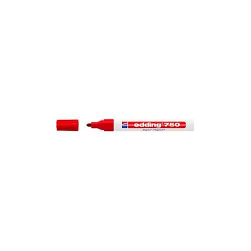 4004764018512 - edding 750 Permanent Lackmarker Rot Mittel Rundspitze 2 - 4 mm Wasserbeständig 4004764018512 - edding 750 Permanent Lackmarker Rot Mittel Rundspitze 2 - 4 mm Wasserbeständig