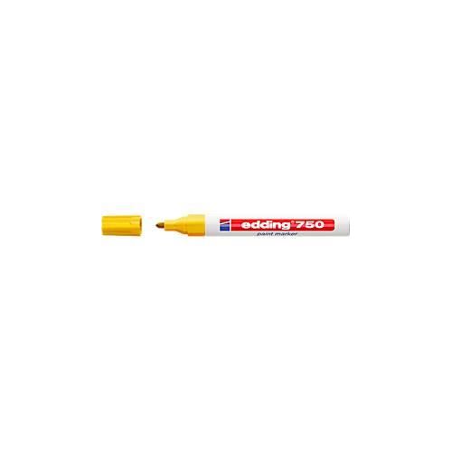 4004764018543 - edding 750 Permanent Lackmarker Gelb Mittel Rundspitze 2 - 4 mm Wasserbeständig 4004764018543 - edding 750 Permanent Lackmarker Gelb Mittel Rundspitze 2 - 4 mm Wasserbeständig
