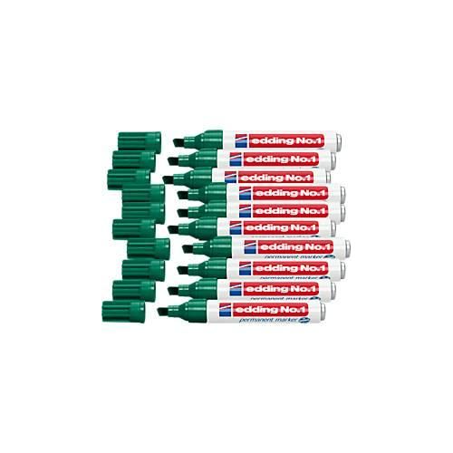 4004764426829 - edding No1 permanent Marker 10 Stück grün 4004764426829 - edding No1 permanent Marker 10 Stück grün