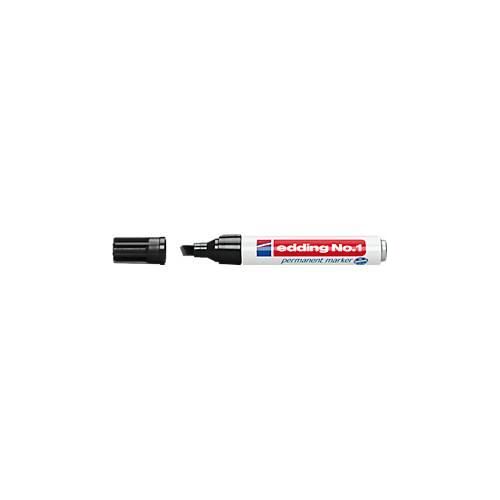 4004764000517 - edding Nr 1 Permanentmarker Breit Keilspitze 1 - 5 mm Schwarz Nachfüllbar Wasserbeständig 4004764000517 - edding Nr 1 Permanentmarker Breit Keilspitze 1 - 5 mm Schwarz Nachfüllbar Wasserbeständig