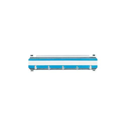 4011238010491 - Hakenleiste für 5 Schlüssel blau 4011238010491 - Hakenleiste für 5 Schlüssel blau