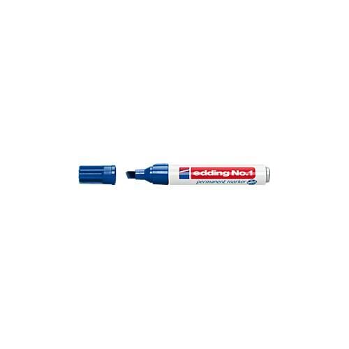 4004764000531 - edding Nr 1 Permanentmarker Breit Keilspitze 1 - 5 mm Blau Nachfüllbar Wasserbeständig 4004764000531 - edding Nr 1 Permanentmarker Breit Keilspitze 1 - 5 mm Blau Nachfüllbar Wasserbeständig