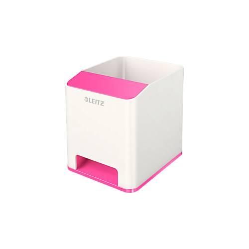 4002432113675 - LEITZ Stiftehalter WOW Duo Colour perlweiß pink Polystyrol 2 Fächer 90 x 101 x 100 cm