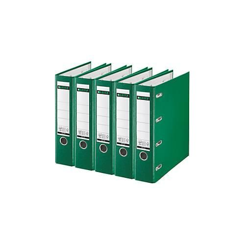 4002432448302 - LEITZ® Doppelordner 1012 2 x A5 Rückenbreite 75 mm Präzisions-Hebelmechanik Sichttasche für Rückenschild Griffloch Polypropylen grün 5 Stück 4002432448302 - LEITZ® Doppelordner 1012 2 x A5 Rückenbreite 75 mm Präzisions-Hebelmechanik Sichttasche für Rückenschild Griffloch Polypropylen grün 5 Stück