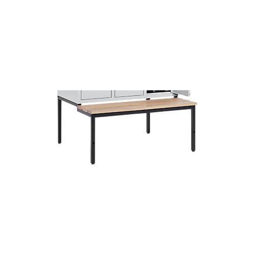 4051273621283 - Sitzbank schwarz m 3 Buchenholzleisten 930 mm breit 4051273621283 - Sitzbank schwarz m 3 Buchenholzleisten 930 mm breit