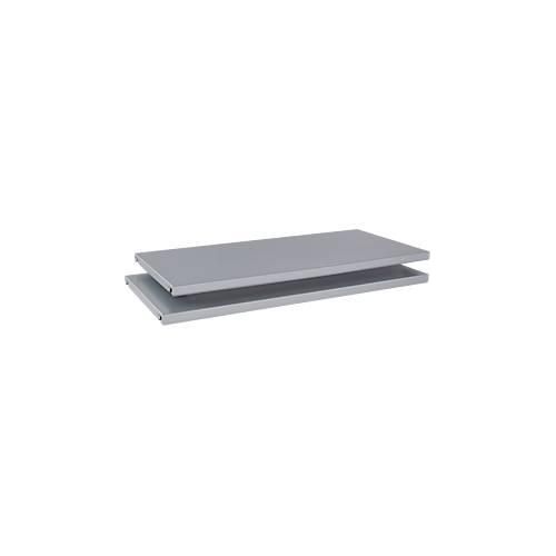 4051273738868 - Genius Fachböden TETRIS SOLID für Flügelschränke aus Stahl B800 mm weißalu 2 Stück
