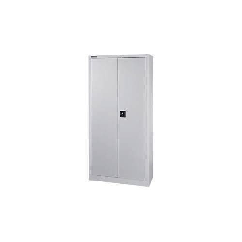 4051273635211 - Pure Universalschrank 5 OH 4 Fachböden abschließbar B 950 x T 400 x H 1935 mm Stahl weißaluminium RAL 9006 weißaluminium RAL 9006