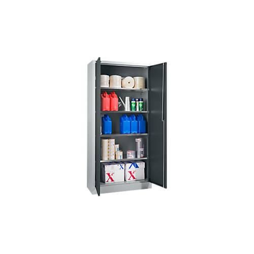 4051273634795 - Select Materialschrank abschließbar 4 verzinkte Böden 5 OH B 800 x T 400 x H 1935 mm Stahl weißaluminium anthrazitgrau 4051273634795 - Select Materialschrank abschließbar 4 verzinkte Böden 5 OH B 800 x T 400 x H 1935 mm Stahl weißaluminium anthrazitgrau