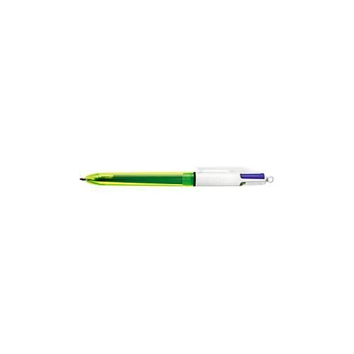 3086123415270 - Vierfarbkugelschreiber BIC® 4 Colours® Fluo dokumentenecht 04 mm inkl Neongelb zum Highlighten 3086123415270 - Vierfarbkugelschreiber BIC® 4 Colours® Fluo dokumentenecht 04 mm inkl Neongelb zum Highlighten