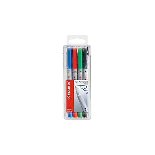 4006381115100 - Folienstift OHPen universal 852 F farbig sortiert 07 mm 4er Etui non-permanent 4006381115100 4 Stück 4006381115100 - Folienstift OHPen universal 852 F farbig sortiert 07 mm 4er Etui non-permanent 4006381115100 4 Stück