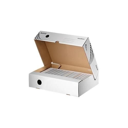 4002432590223 - Archivboxen Leitz® Easyboxx 80 DIN A4 Aufbau-Automatik Deckel Griffloch Beschriftungsfeld B 80 mm weiß 25 Stück 4002432590223 - Archivboxen Leitz® Easyboxx 80 DIN A4 Aufbau-Automatik Deckel Griffloch Beschriftungsfeld B 80 mm weiß 25 Stück