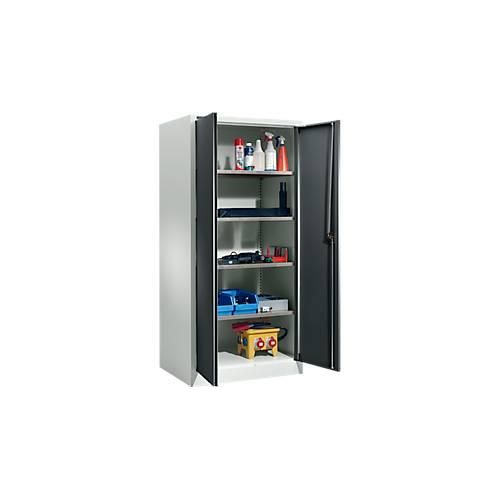 4051273644671 - Select Materialschrank MSI 2509 S verstärkte Ausführung bis 100 kg Fachboden B 950 x T 500 x H 1935 mm lichtgrau anthrazitgrau 4051273644671 - Select Materialschrank MSI 2509 S verstärkte Ausführung bis 100 kg Fachboden B 950 x T 500 x H 1935 mm lichtgrau anthrazitgrau