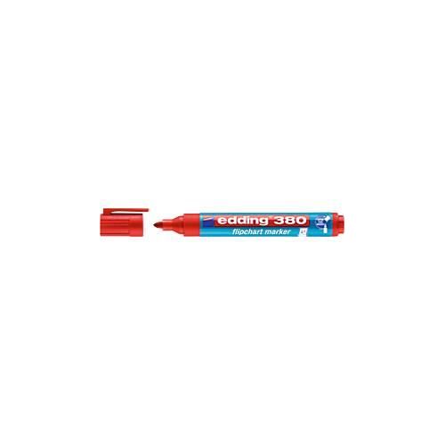 4004764013104 - edding 380 Flipchart-Marker Rundspitze rot 10 Stück 4004764013104 - edding 380 Flipchart-Marker Rundspitze rot 10 Stück