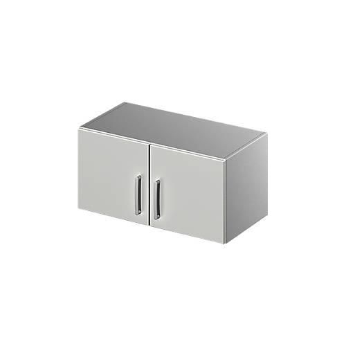 4051273739513 - Genius Aufsatzschrank TETRIS SOLID Stahlkorpus 1 OH B 800 mm lichtgrau weißalu 4051273739513 - Genius Aufsatzschrank TETRIS SOLID Stahlkorpus 1 OH B 800 mm lichtgrau weißalu