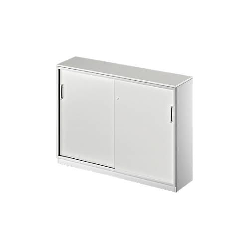 4051273729040 - Genius Schiebetürenschrank TETRIS SOLID 3 OH 2 Fachböden B 1600 mm 19 mm Abdeckplatte lichtgrau weißalu 4051273729040 - Genius Schiebetürenschrank TETRIS SOLID 3 OH 2 Fachböden B 1600 mm 19 mm Abdeckplatte lichtgrau weißalu