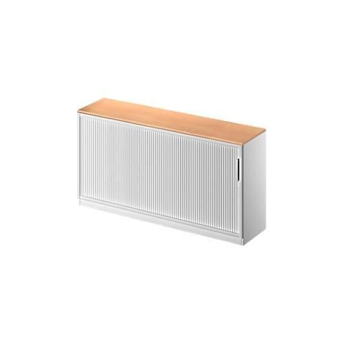 4051273740472 - Genius Querrollladenschrank TETRIS SOLID 2 OH B 1600 mm inkl 19 mm Abdeckplatte Buche-Dekor weißalu weißalu 4051273740472 - Genius Querrollladenschrank TETRIS SOLID 2 OH B 1600 mm inkl 19 mm Abdeckplatte Buche-Dekor weißalu weißalu