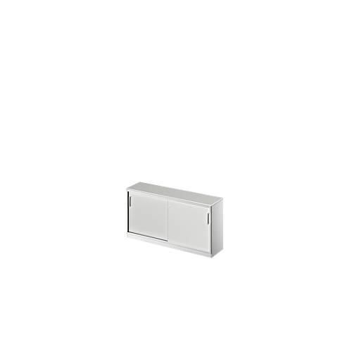 4051273739711 - Genius Schiebetürenschrank TETRIS SOLID 2 OH B 1600 mm inkl 19 mm Abdeckplatte lichtgrau weißalu 4051273739711 - Genius Schiebetürenschrank TETRIS SOLID 2 OH B 1600 mm inkl 19 mm Abdeckplatte lichtgrau weißalu