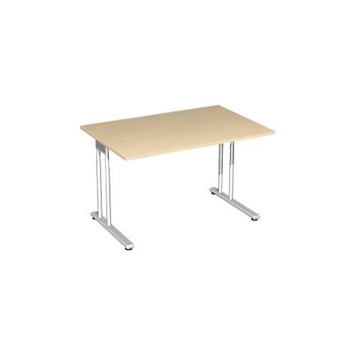 4038933479613 - Schreibtisch PALENQUE C-Fuß Rechteck B 1200 x T 800 x H 680-820 mm Ahorn