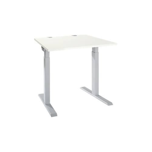 4251898819557 - Select Schreibtisch ERGO-T 20 Quadrat T-Fuß B 800 x T 800 x H 675-895 mm weiß weißalu 4251898819557 - Select Schreibtisch ERGO-T 20 Quadrat T-Fuß B 800 x T 800 x H 675-895 mm weiß weißalu