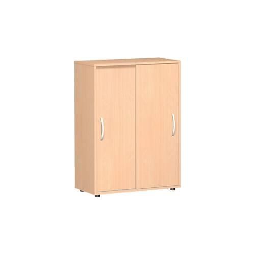 4038933409085 - Schiebetürenschrank Alicante 3 Ordnerhöhen B 800 x T 400 x H 1104 mm Buche-Dekor 4038933409085 - Schiebetürenschrank Alicante 3 Ordnerhöhen B 800 x T 400 x H 1104 mm Buche-Dekor