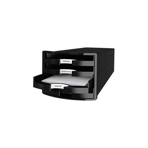 4012473101814 - - Schubladenbox impuls 4 Schubladen din A4 din C4 Polystyrol Gehäusefarbe schwarz Farbe der Schublade schwarz 4012473101814 - - Schubladenbox impuls 4 Schubladen din A4 din C4 Polystyrol Gehäusefarbe schwarz Farbe der Schublade schwarz