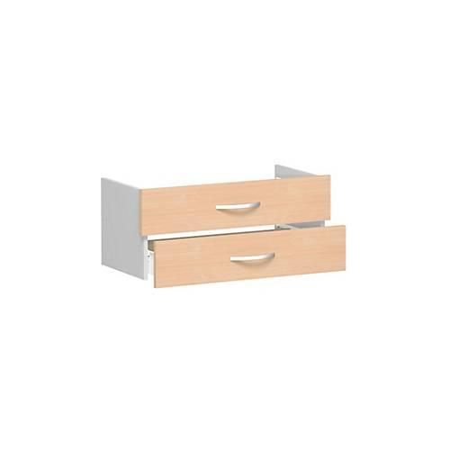 4038933059242 - Schubladeneinsatz ALICANTE 2 Schübe = 1 Set B 800 x T 400 x H 384 mm Buche-Dekor 4038933059242 - Schubladeneinsatz ALICANTE 2 Schübe = 1 Set B 800 x T 400 x H 384 mm Buche-Dekor