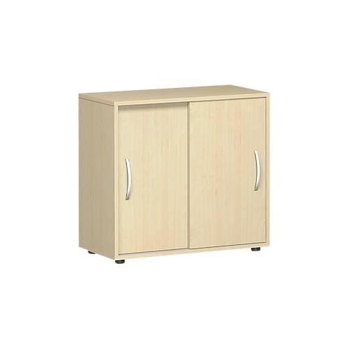 4038933408606 - Schiebetürenschrank PALENQUE 2 Ordnerhöhen 1 Boden B 800 x T 400 x H 752 mm Ahorn 4038933408606 - Schiebetürenschrank PALENQUE 2 Ordnerhöhen 1 Boden B 800 x T 400 x H 752 mm Ahorn