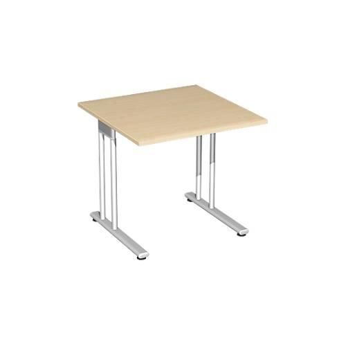 4038933430355 - Schreibtisch PALENQUE C-Fuß Rechteck B 800 x T 800 x H 720 mm Ahorn