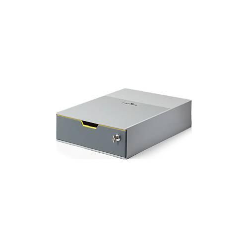 4005546994055 - Schubladenbox varicolor® 1 safe 1 Schublade din A4 din C4 Folio Letter abs Kunststoff Gehäusefarbe grau Farbe der Schublade grau mehrfarbig 4005546994055 - Schubladenbox varicolor® 1 safe 1 Schublade din A4 din C4 Folio Letter abs Kunststoff Gehäusefarbe grau Farbe der Schublade grau mehrfarbig