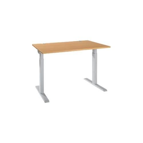 4251898819595 - Select Schreibtisch ERGO-T 20 Rechteck T-Fuß B 1200 x T 800 x H 675-895 mm Buche weißalu 4251898819595 - Select Schreibtisch ERGO-T 20 Rechteck T-Fuß B 1200 x T 800 x H 675-895 mm Buche weißalu