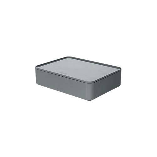 4012473111042 - Aufbewahrungsbox Smart Organizer ALLISON 1110-19 mit Deckel für A5 außen 260x195x68mm Kunststoff granite grey 4012473111042 H 4012473111042 - Aufbewahrungsbox Smart Organizer ALLISON 1110-19 mit Deckel für A5 außen 260x195x68mm Kunststoff granite grey 4012473111042 H