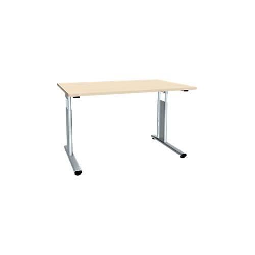 4038933055145 - Schreibtisch ALICANTE C-Fuß Rechteck B 1200 x T 800 x H 680-820 mm Ahorn-Dekor 4038933055145 - Schreibtisch ALICANTE C-Fuß Rechteck B 1200 x T 800 x H 680-820 mm Ahorn-Dekor