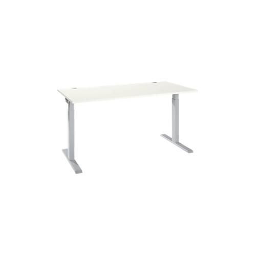 4251898819755 - Select Schreibtisch ERGO-T 20 Rechteck T-Fuß B 1600 x T 800 x H 675-895 mm weiß weißalu 4251898819755 - Select Schreibtisch ERGO-T 20 Rechteck T-Fuß B 1600 x T 800 x H 675-895 mm weiß weißalu