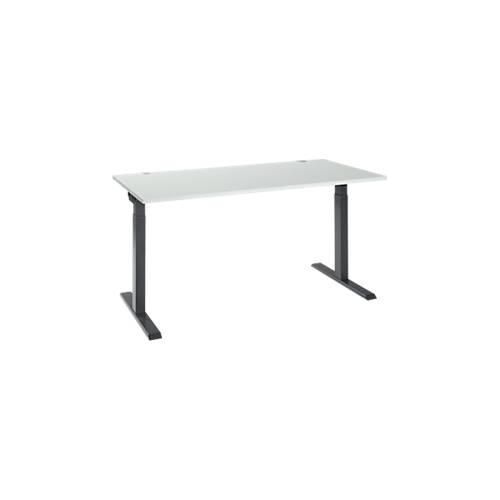 4251898819687 - Select Schreibtisch ERGO-T 20 Rechteck T-Fuß B 1600 x T 800 x H 675-895 mm lichtgrau anthrazit 4251898819687 - Select Schreibtisch ERGO-T 20 Rechteck T-Fuß B 1600 x T 800 x H 675-895 mm lichtgrau anthrazit