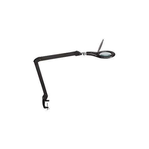 4002390075541 - LED Lupenleuchte MAULmakro 3-Dioptrien-Linse 8 W 580 lm 6500 K Arm um 360° dreh-& neigbar höhenverstellbar Klemmfuß schwarz