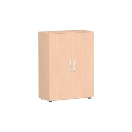 4038933059495 - Geramoebel Speed Office Flügeltürenschrank ABS (Acrylnitril-Butadien-Styrol) Spanplatte 2 Fachböden 800 x 420 x 1104 mm Buche Braun